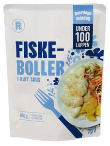 R Fiskeboller i hvit saus