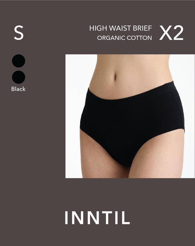Inntil High Waist truse Sort, str. S