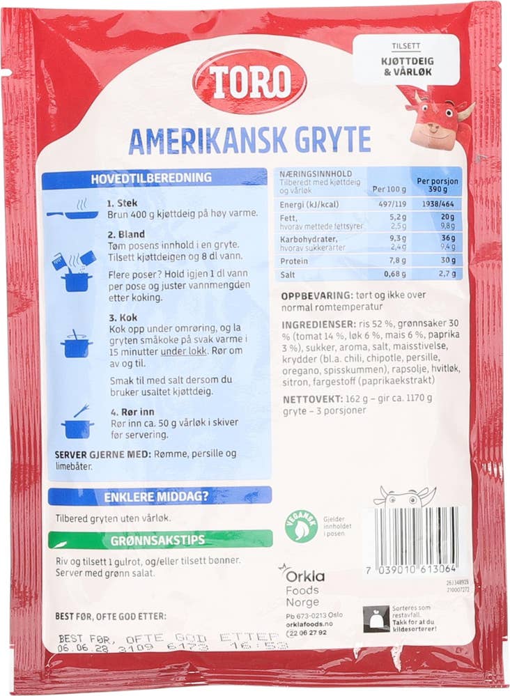 Toro Amerikansk gryte
