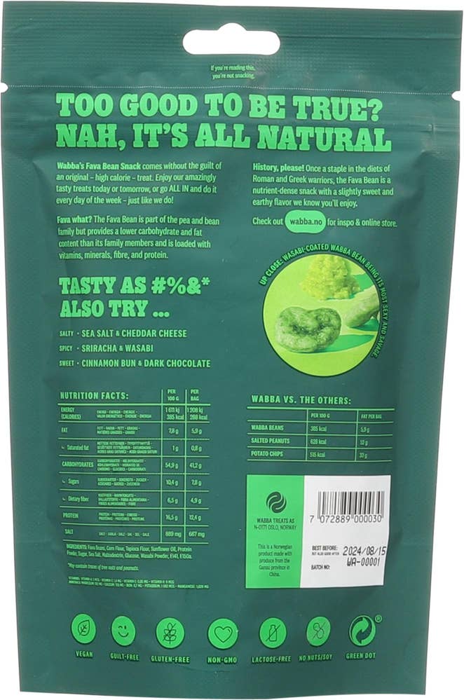 WABBA Bean Snacks Wasabi