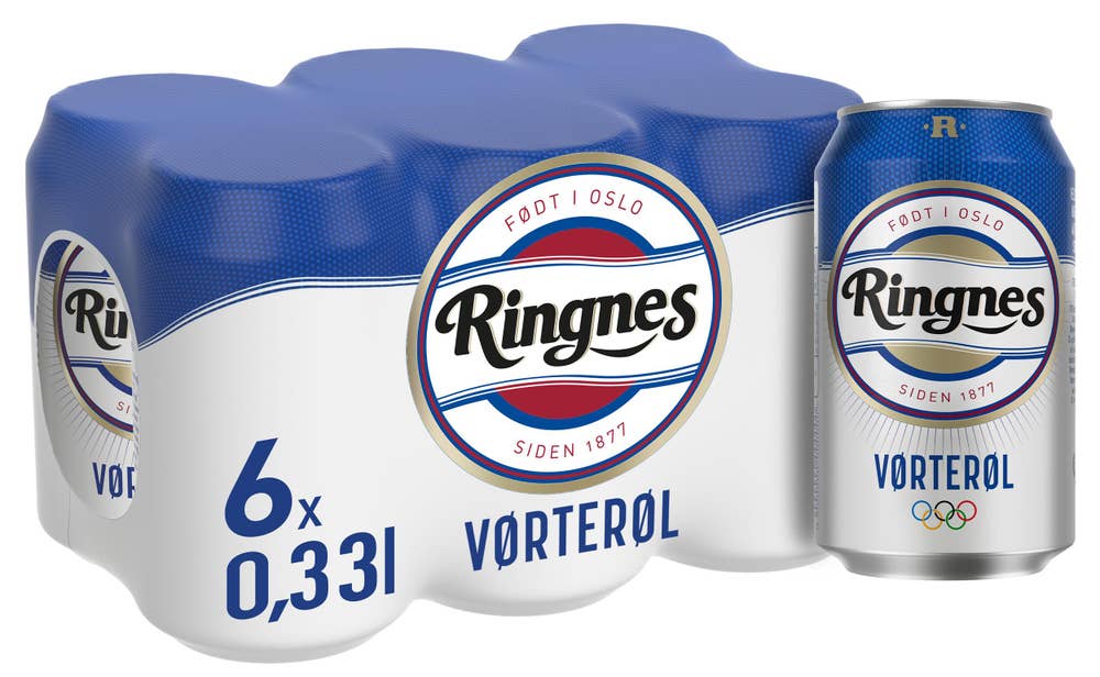 Ringnes Vørterøl 6 x 0,33l, 1,98 l