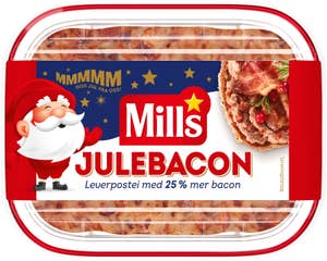 Mills Julebacon Julepostei med bacon