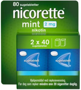 Nicorette Mint  2 mg nikotin Sugetablett