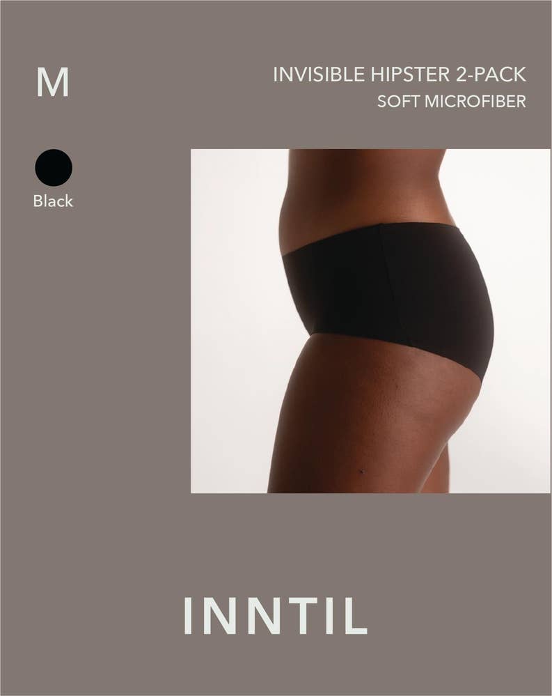 Inntil Sømløs Hipster Sort, str. M
