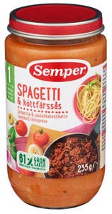 Semper Barnemat Spaghetti kjøttdeigsaus Fra 12 mnd