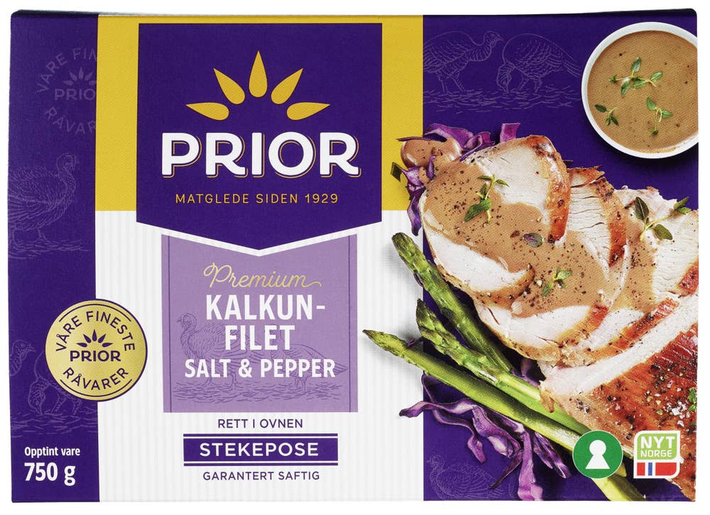 Prior Kalkunfilet Salt & pepper I stekepose