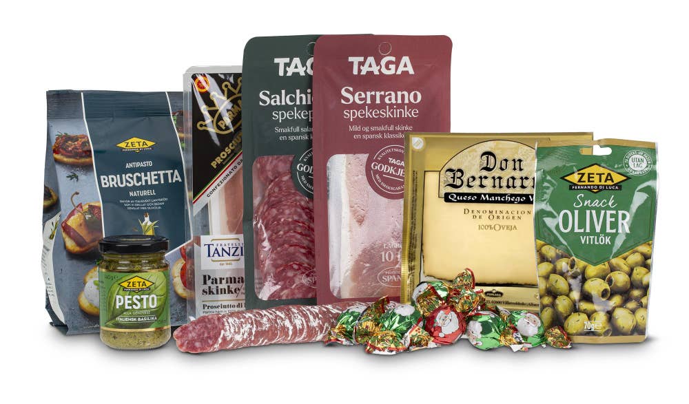 Smaksgaver AS Gaveeske med middelhavsfavoritter