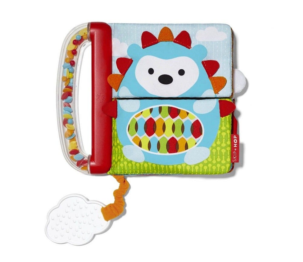 Sprell Todelt babybok med rangle