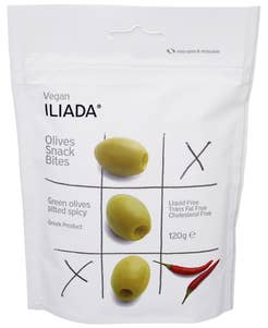 ILIADA Grønne oliven med chili Uten sten