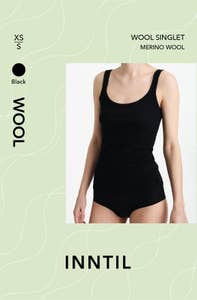 Inntil Ullsinglet Sort, str XS-S