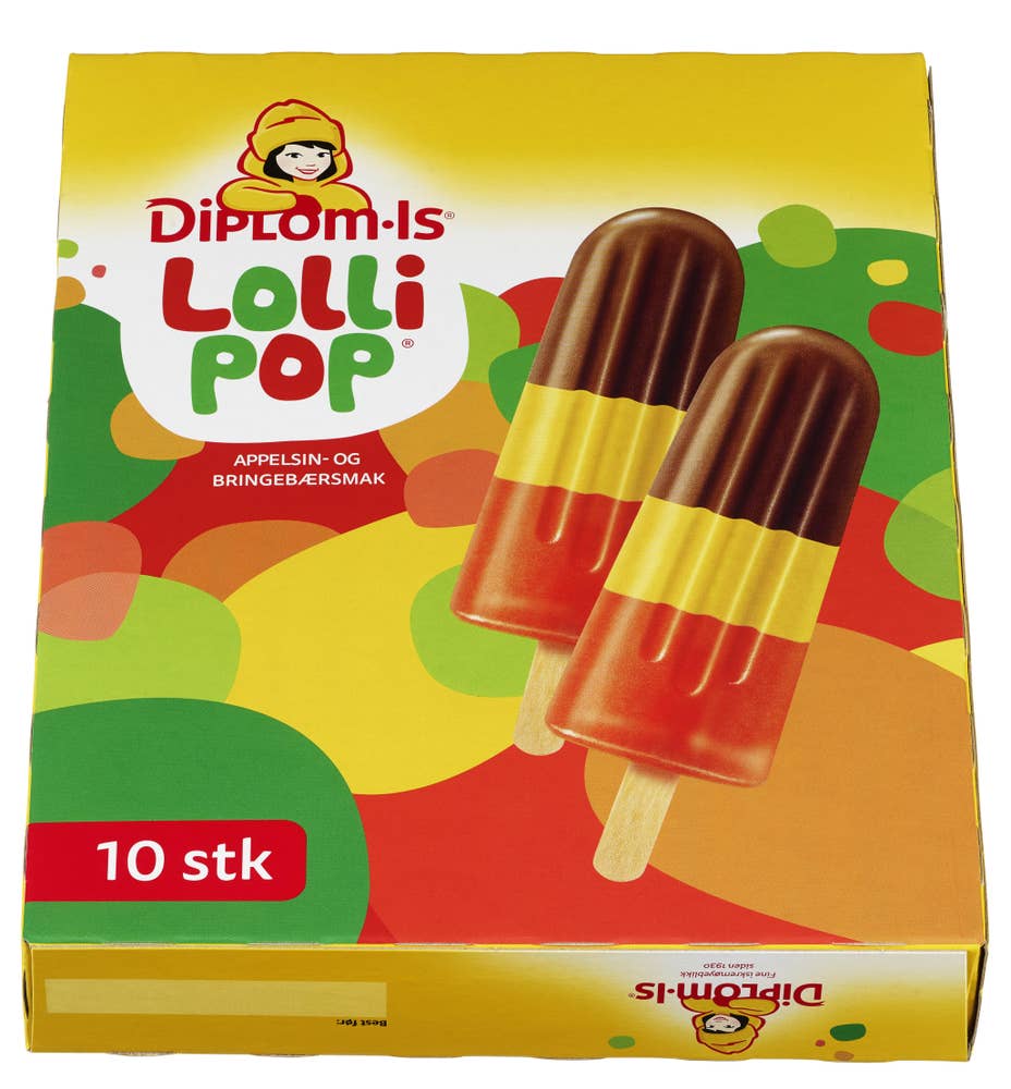 Diplom-is Lollipop 10 stk