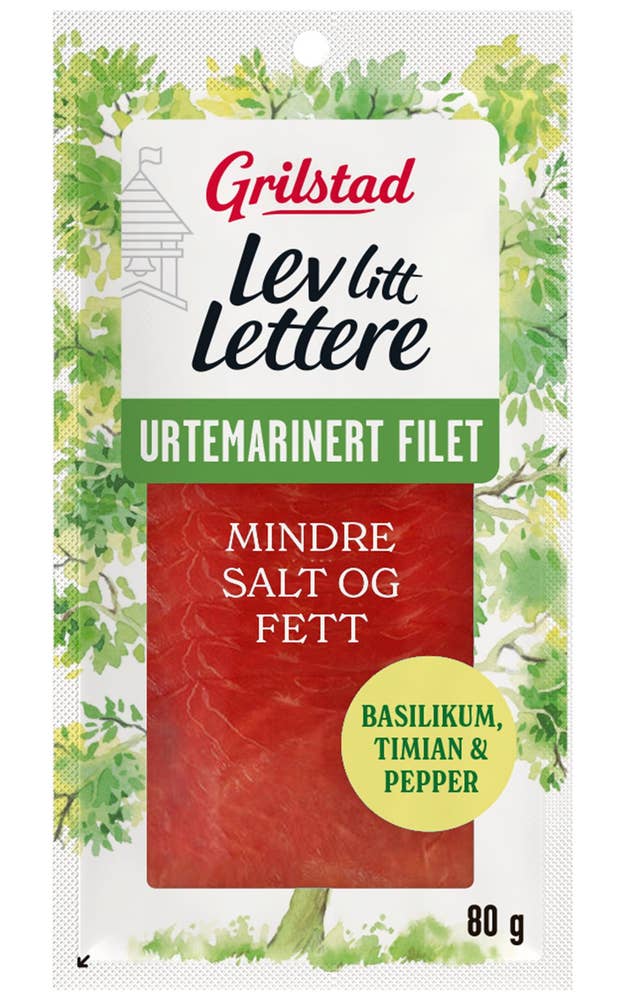 Grilstad Lev Litt Lettere Urtemarinert Filet Basilikum, timian og pepper