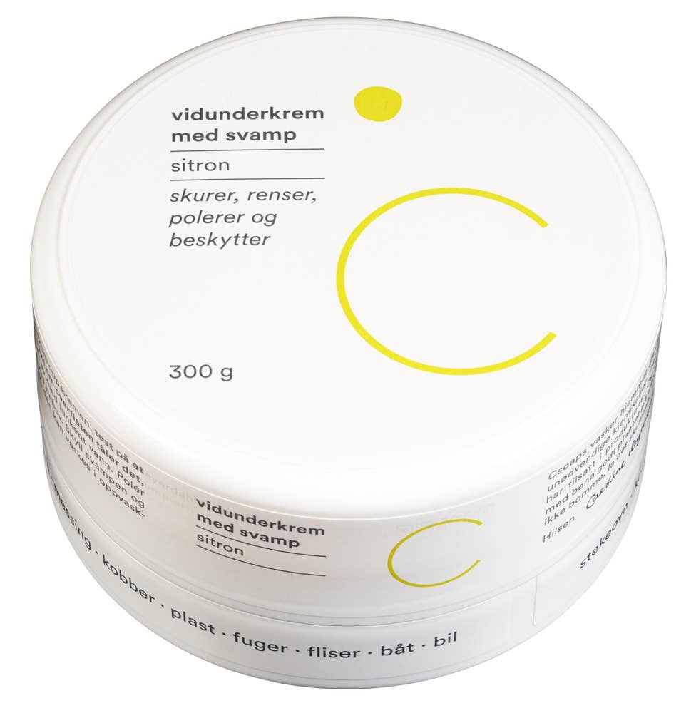 C soaps Vidunderkrem med svamp Skurekrem, Sitron