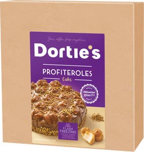 My Bakery Karamellmousse kake toppet med vannbakkels