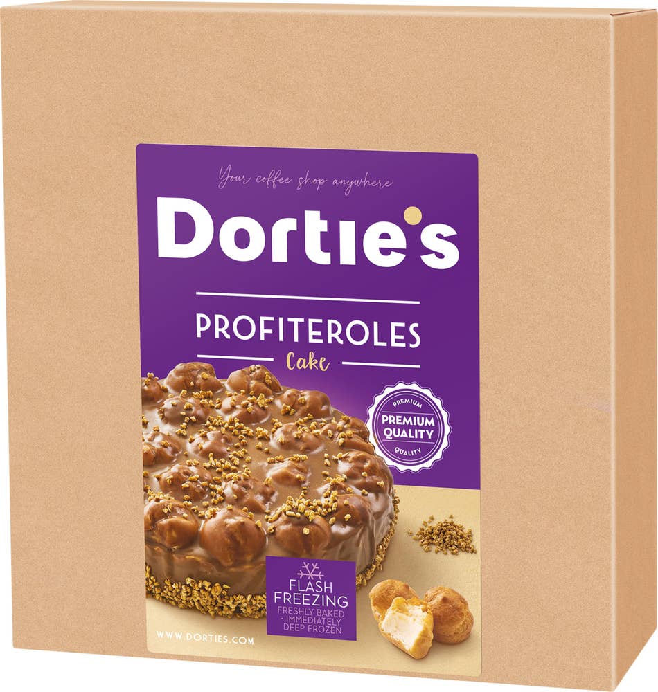 My Bakery Karamellmousse kake toppet med vannbakkels