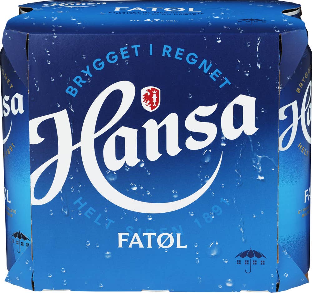 Hansa Fatøl 6 x 0,5L