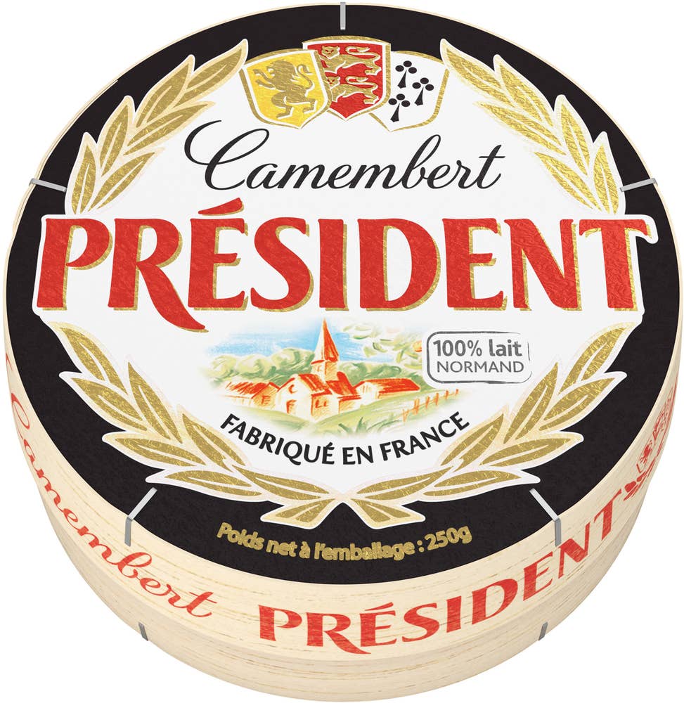 President Camembert i treeske