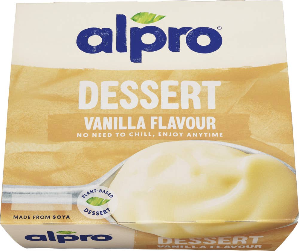 Alpro Soyadessert med vanilje 4 x 125 g