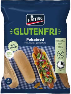 Hatting Glutenfrie pølsebrød 4stk