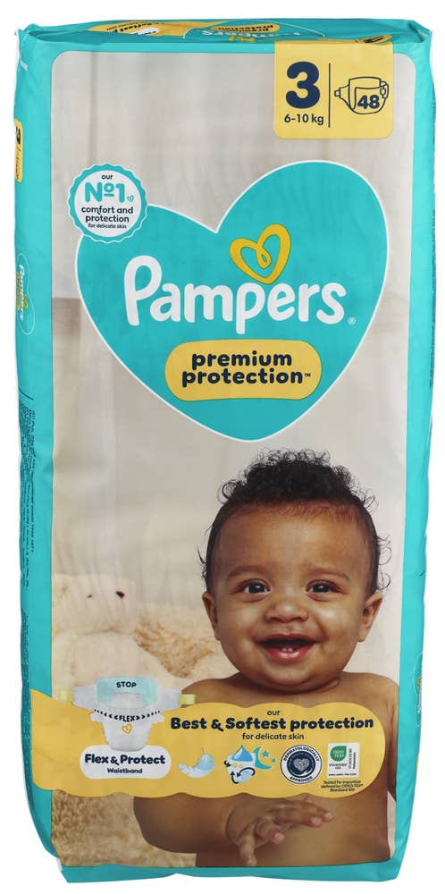 Pampers Bleier Premium Protection Str. 3, 6-10kg, 48stk
