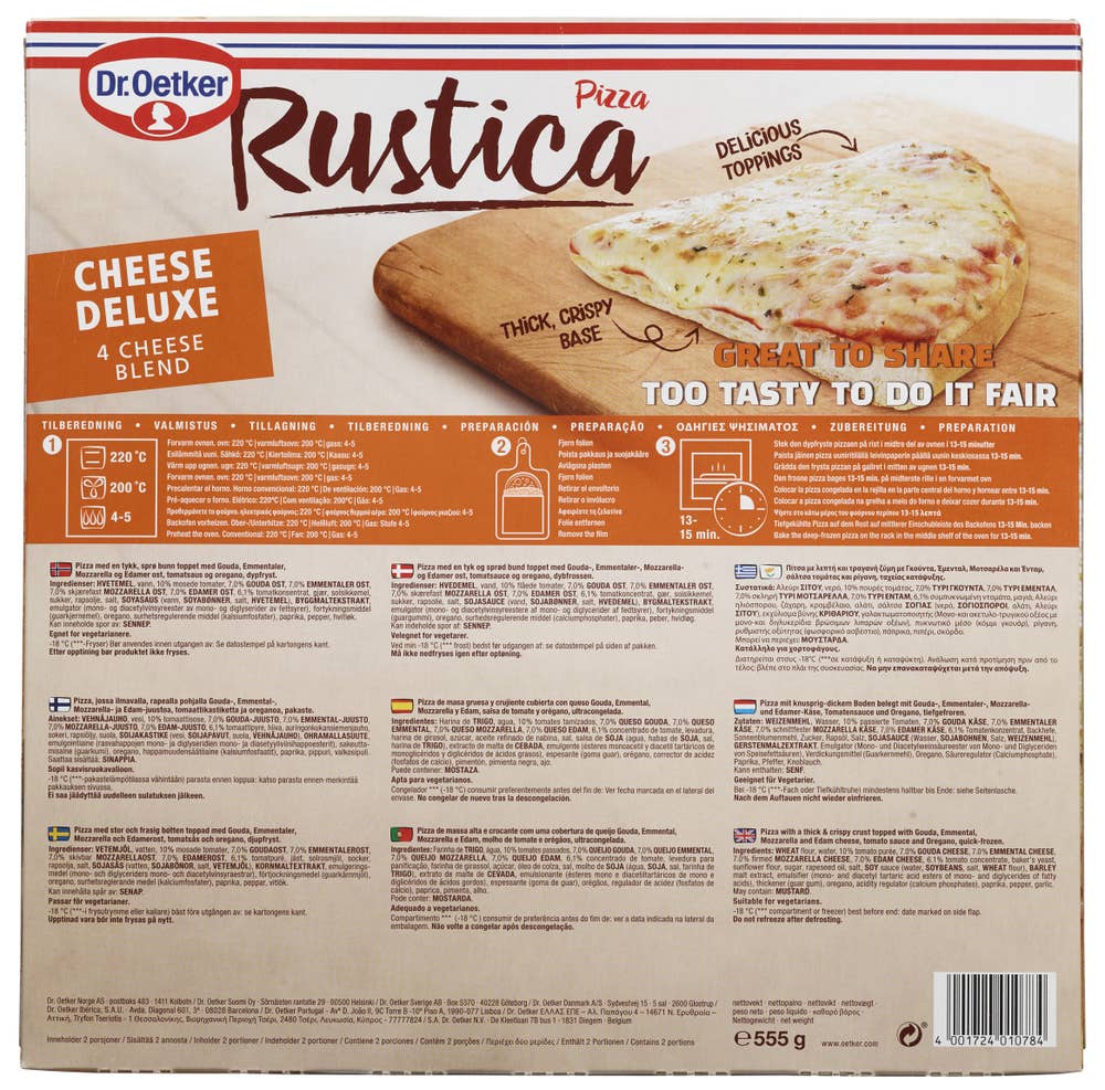 Dr. Oetker Pizza Rustica 4 Cheese
