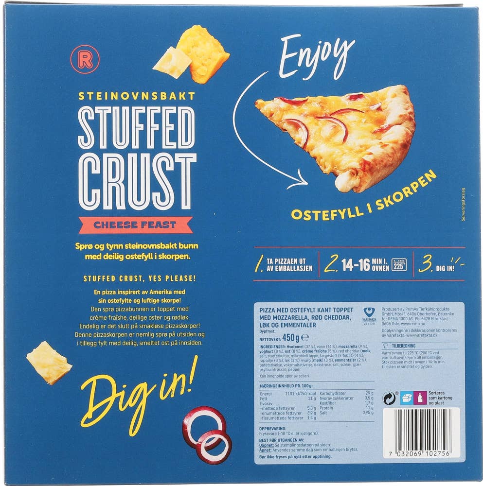 R Pizza Stuffed Crust Cheese Feast
