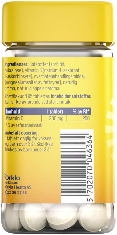 Sana-Sol C-vitamin 200mg
