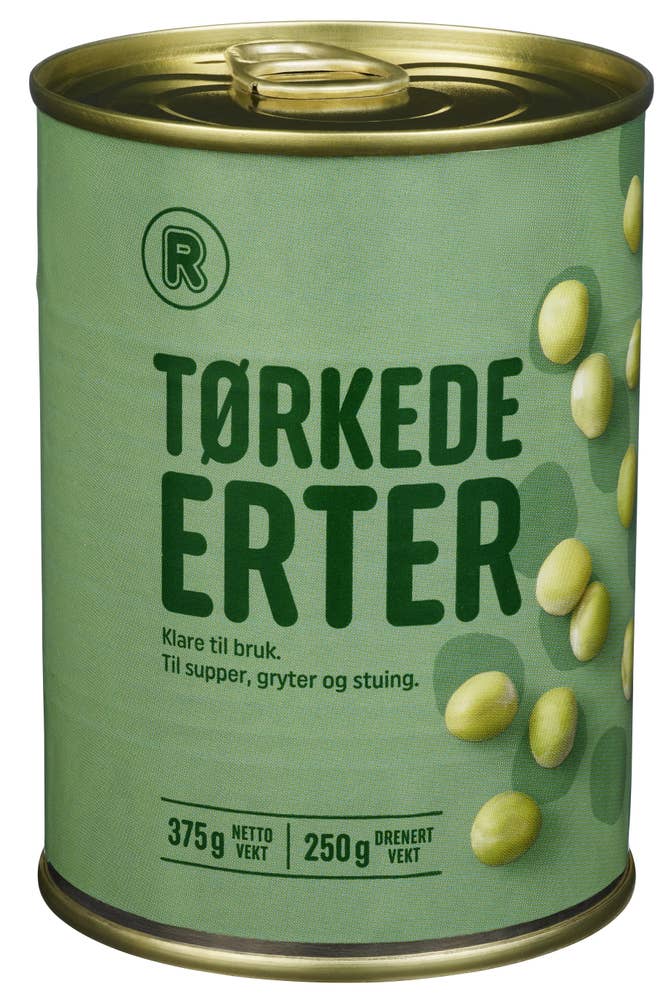 R Tørkede erter