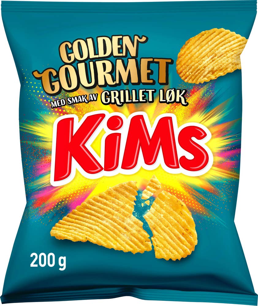 KiMs Golden gourmet grillet løk potetgull
