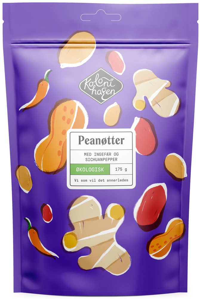 Kolonihagen Peanøtter sichuanpepper & ingefær