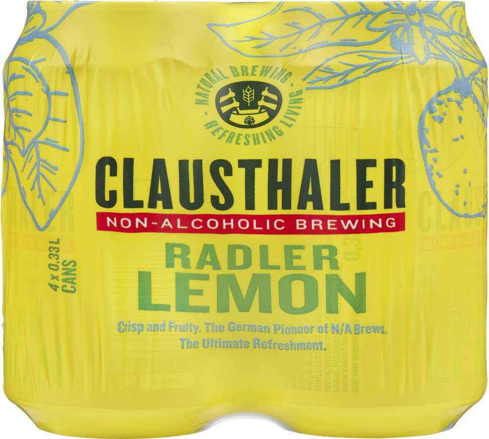 Clausthaler Radler Lemon 4 x 0,33l