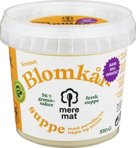 Mere Mat Suppe med blomkål, nepe og persillerot