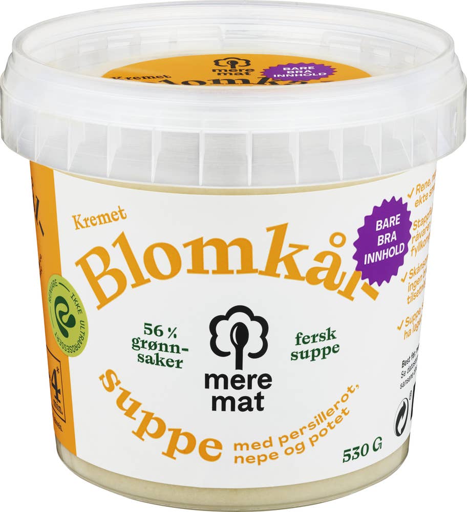 Mere Mat Suppe med blomkål, nepe og persillerot