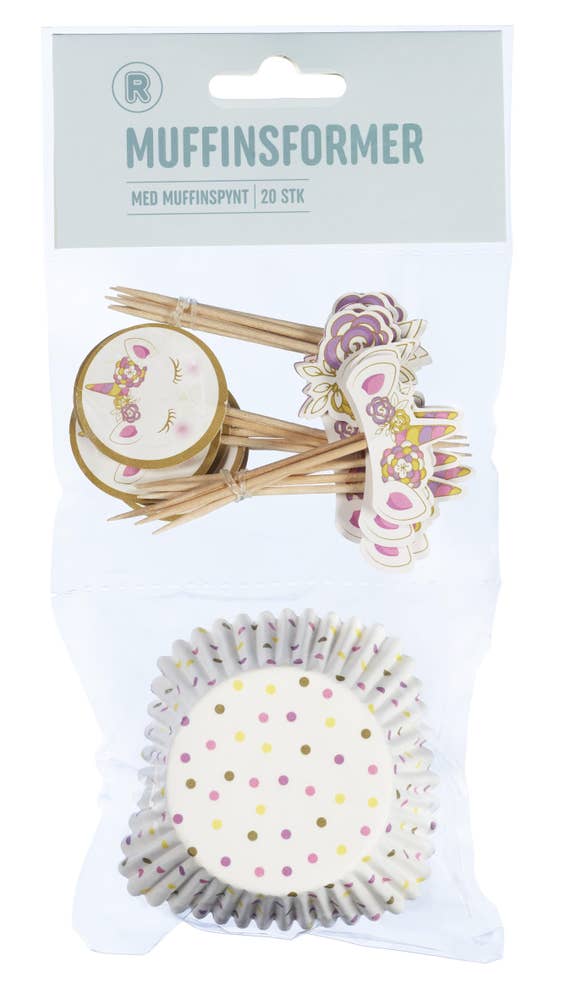 R Muffinsformer med Stickers Assortert vare