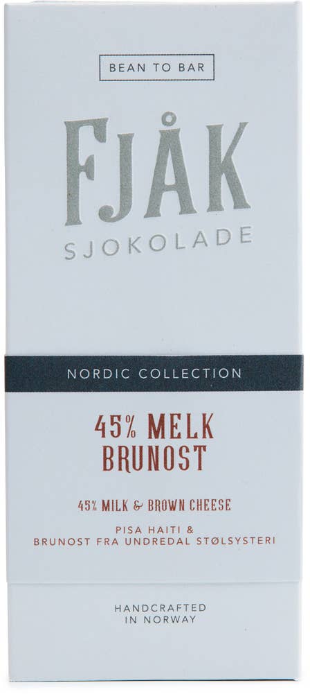Fjåk 45% Melk & brunostsjokolade