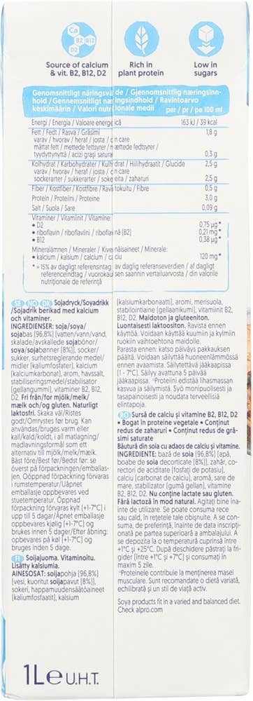 Alpro Soyadrikk original Med kalsium