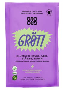 Grogro Økologisk grøt med blåbær og pære Fra 6 mnd