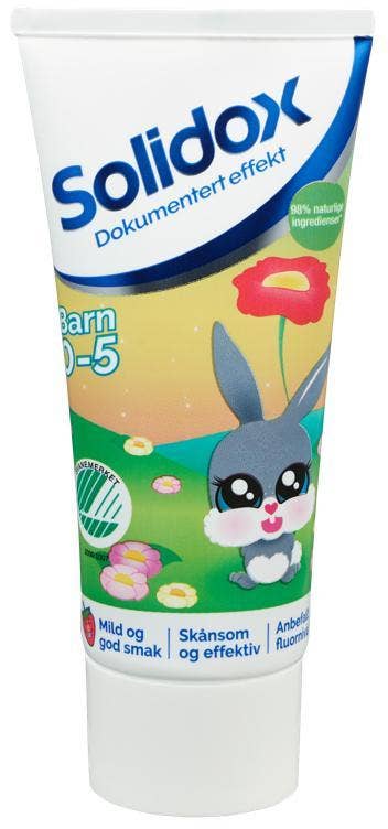 Solidox Barnetannkrem Assortert design og smak Fra 0-5år