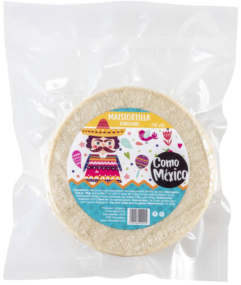 Como Mexico Fersk maistortilla 10stk