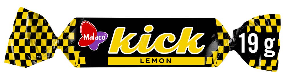 Malaco Kick Sitron Lakrisstang