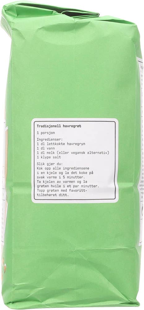 Kolonihagen Lettkokte Havregryn Økologisk