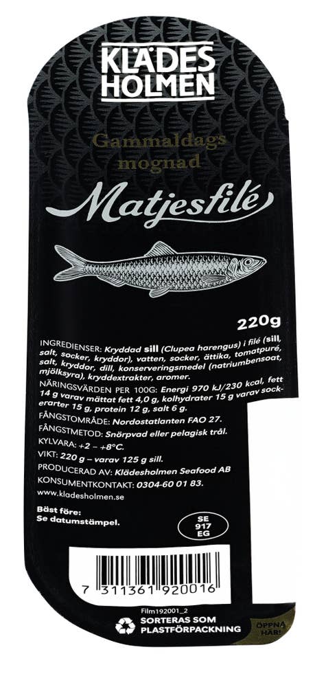 Klädesholmen Gammaldags matjesfilé Modnet
