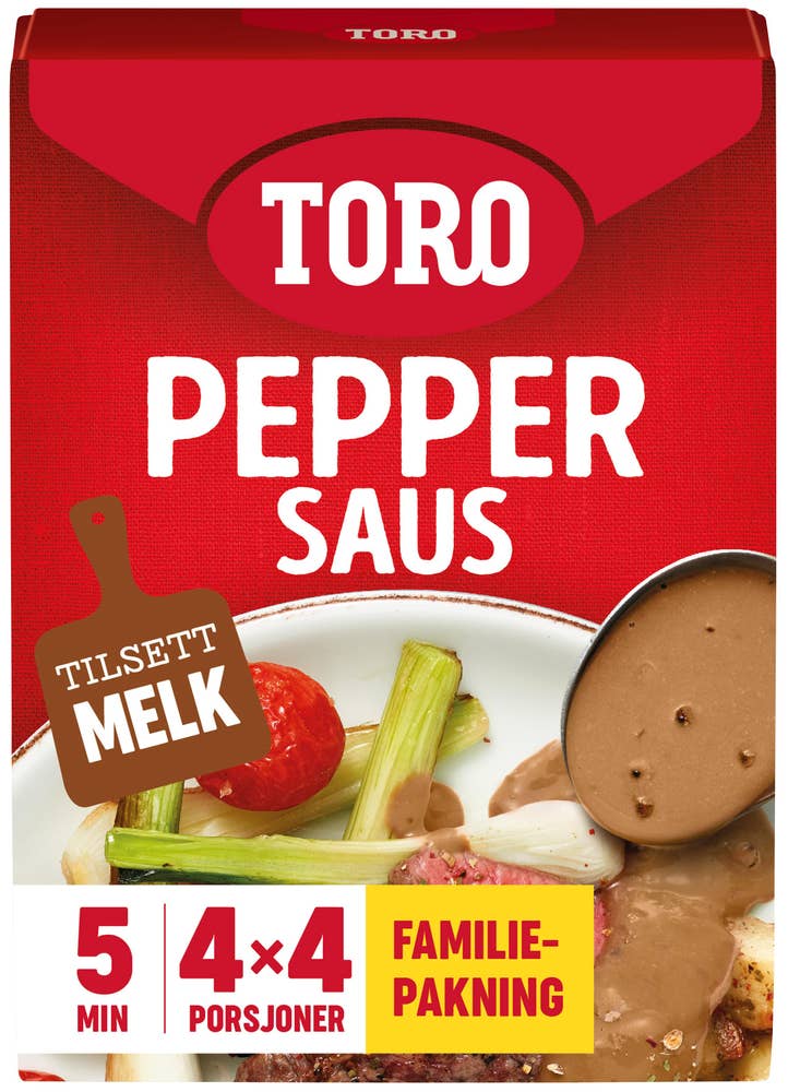 Toro Peppersaus Økonomipakke, 4 poser