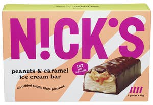 Nick´s Peanuts & caramel ice cream bar 4 x 70 ml