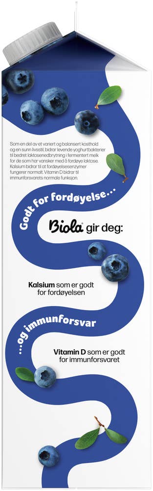 TINE Biola® yoghurtdrikk blåbær