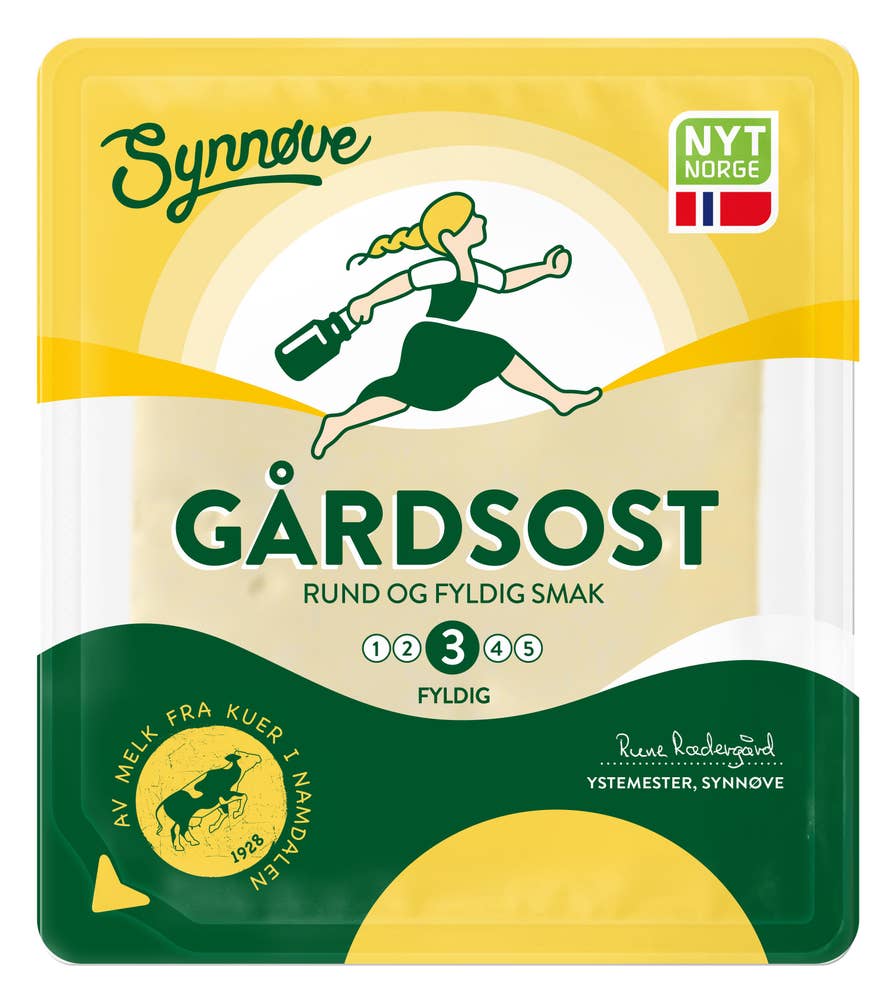 Synnøve gårdsost Skivet