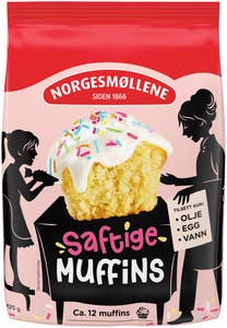Norgesmøllene Saftige muffins