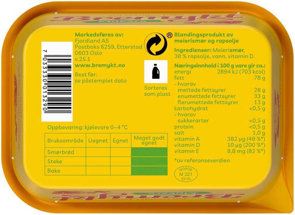 Fjordland Bremykt mykere