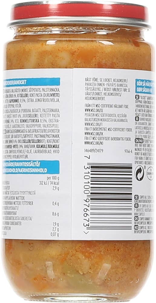 Semper Barnemat Italiensk pasta Fra 1 år