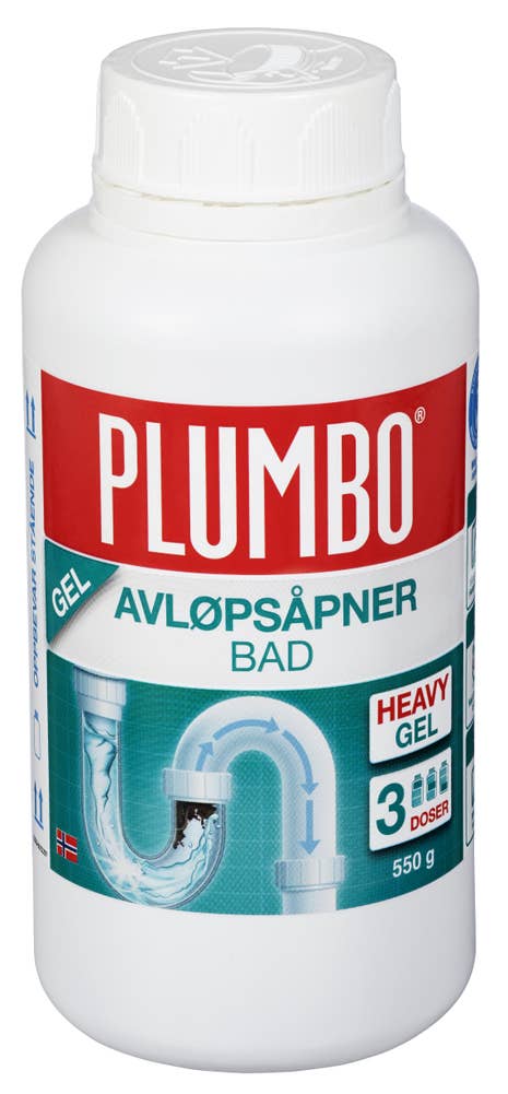 Plumbo Avløpsåpner heavy gel bad 3 doser